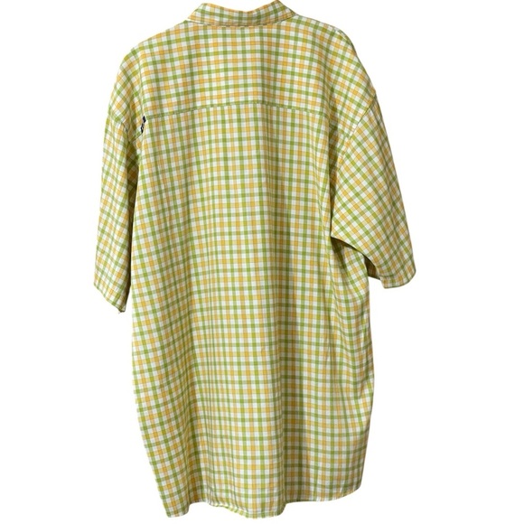 KARL KANI BUTTON DOWN SHORT SLEEVE PLAID SHIRT SZ XL EUC - Picture 4 of 9